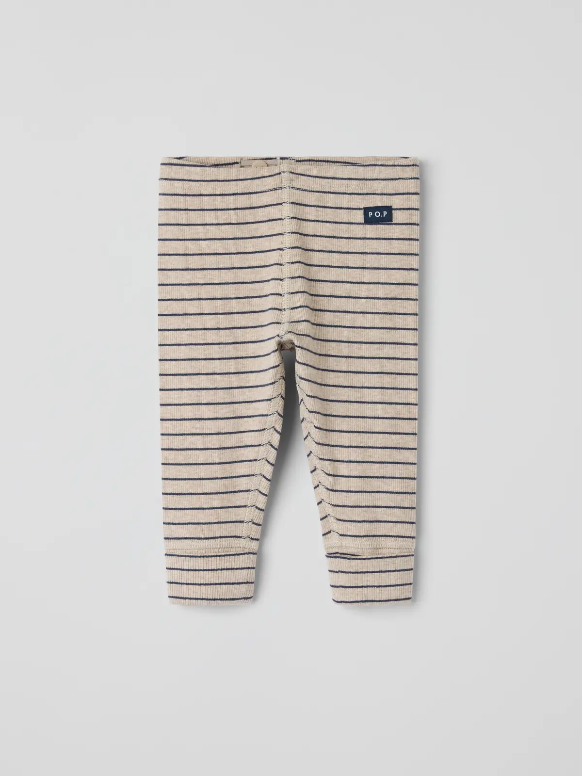 PO.P Ribbestrikket bukse stripete - Beige