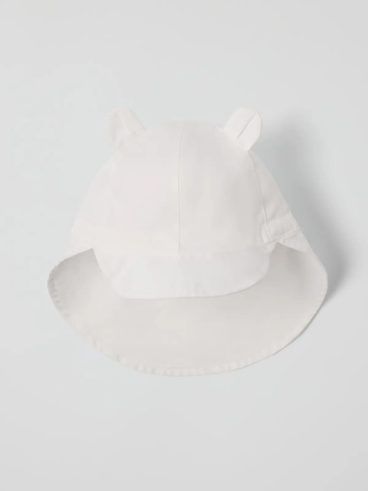 Polarn O. Pyret Vevd UV-cap med ører - Hvit