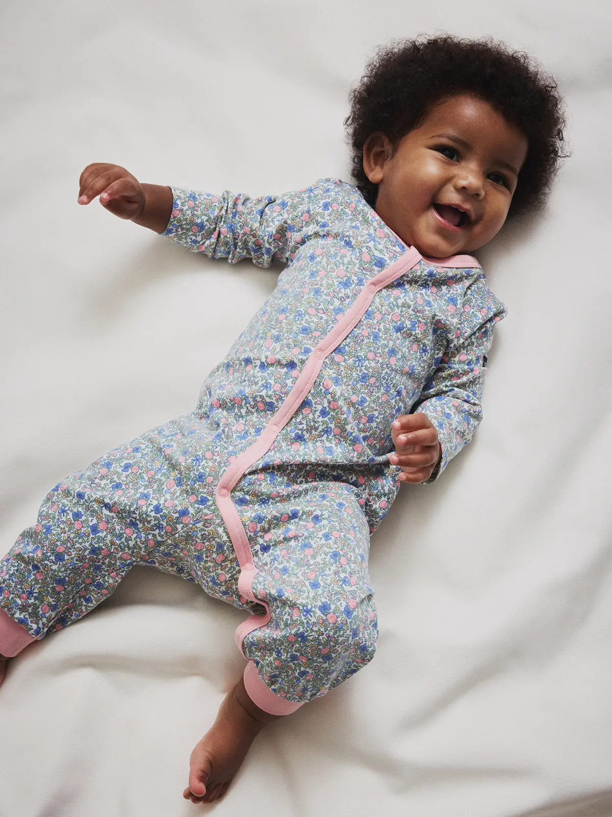 Polarn O. Pyret Pyjamasdress blomster - Rosa