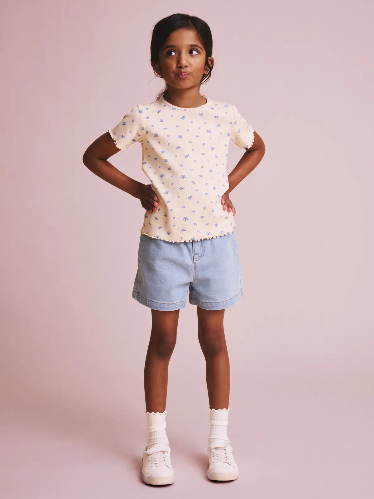 Polarn O. Pyret Denimshorts - Lysdenim