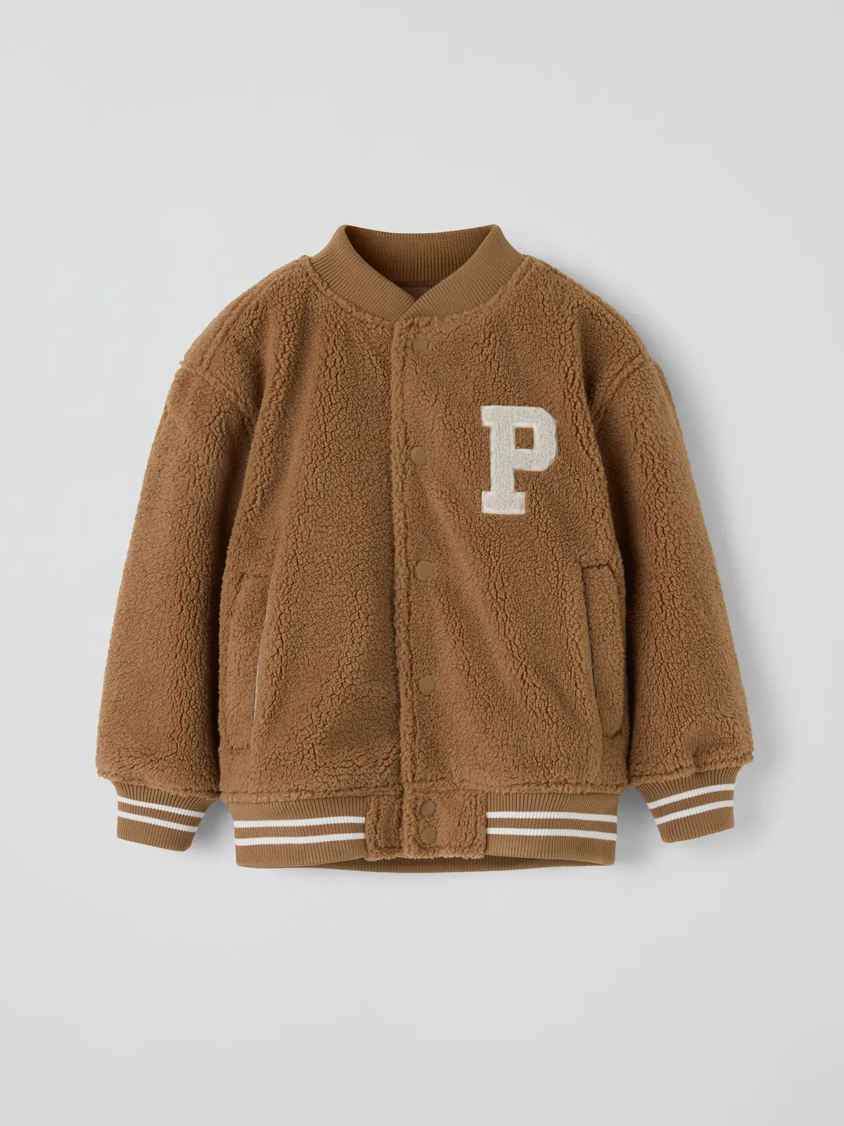 PO.P Vattert pilejakke VARSITY - Brun