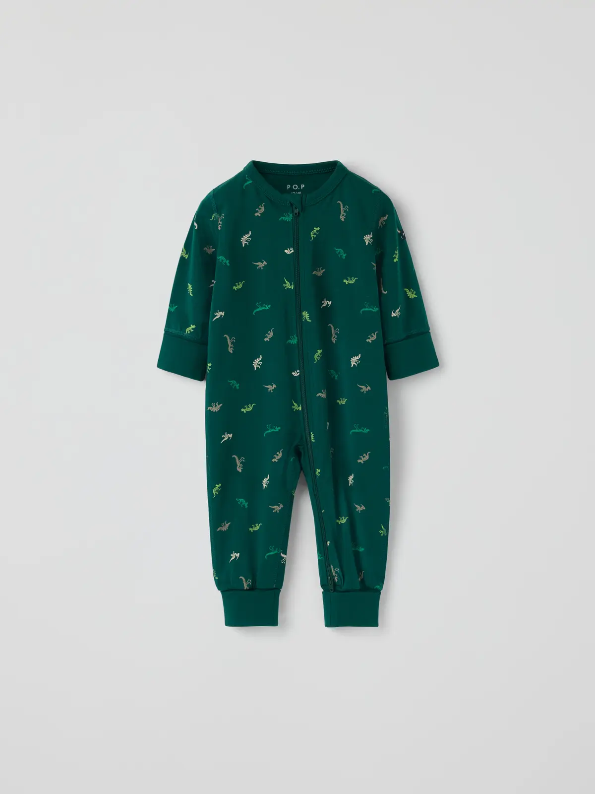 PO.P Pyjamasdress dinosaurer - Grønn