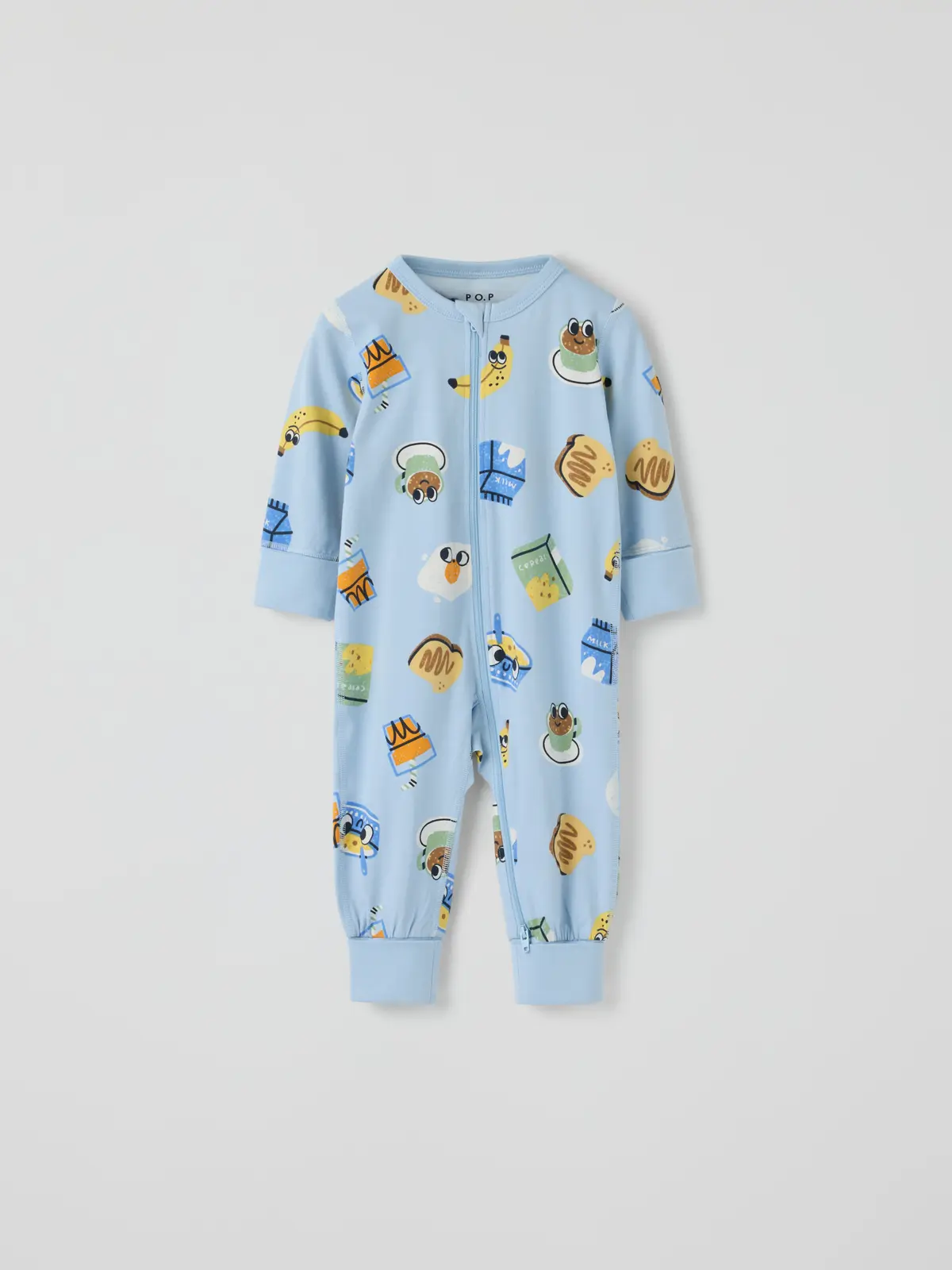 PO.P Pyjamasdress frokost - Blå