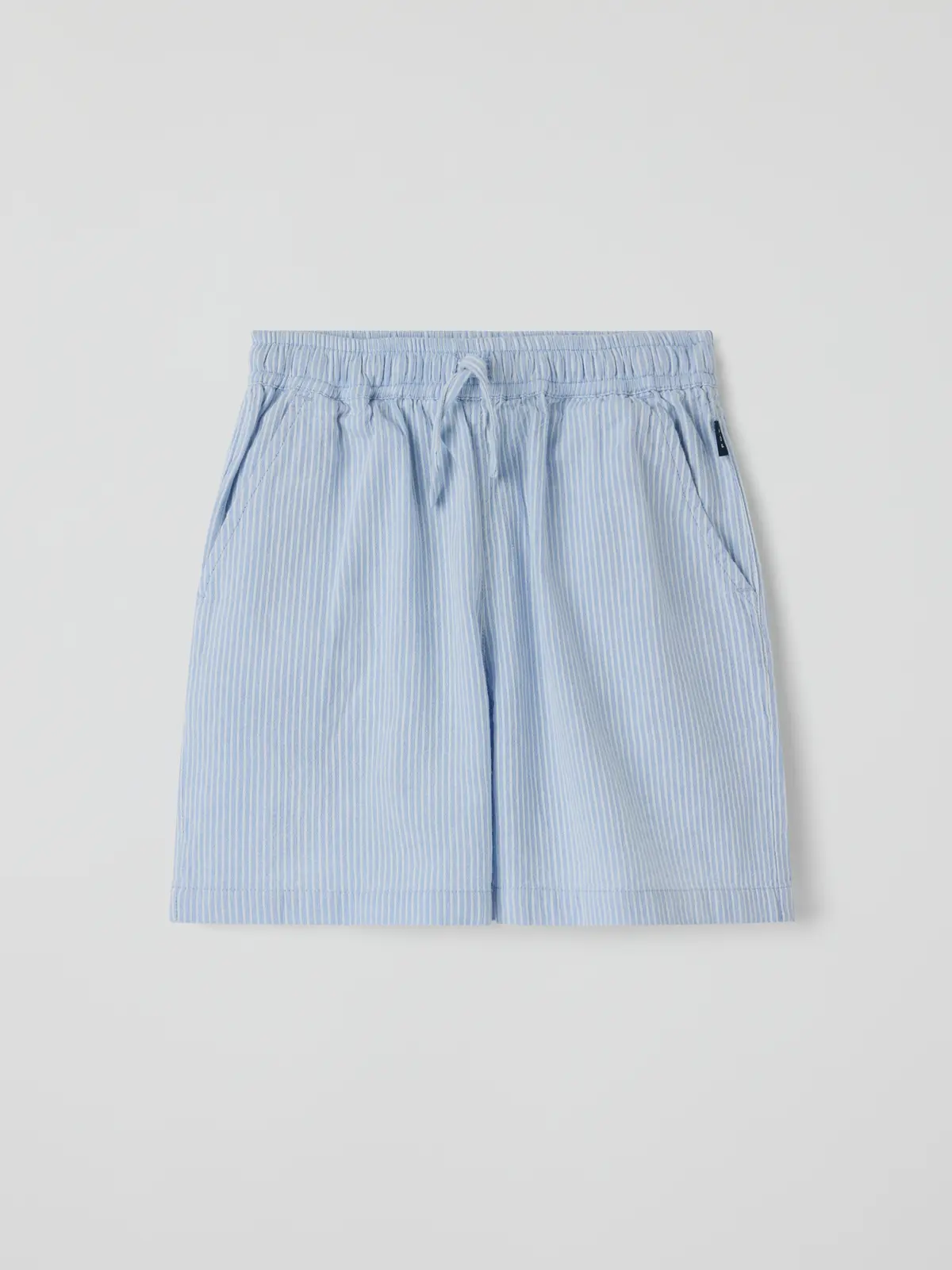 Polarn O. Pyret Stripete shorts - Lysblå