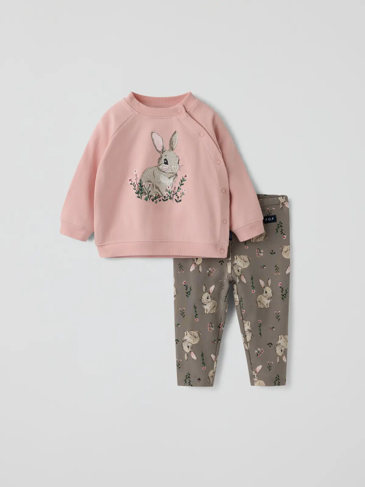 PO.P Matchende sett med trøye og tights - Rosa