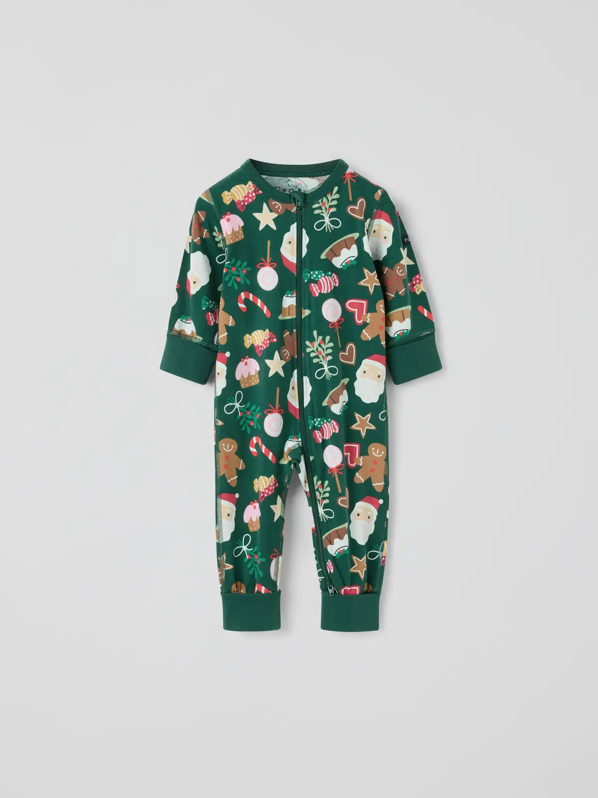 PO.P Pyjamasdress jul - Grønn
