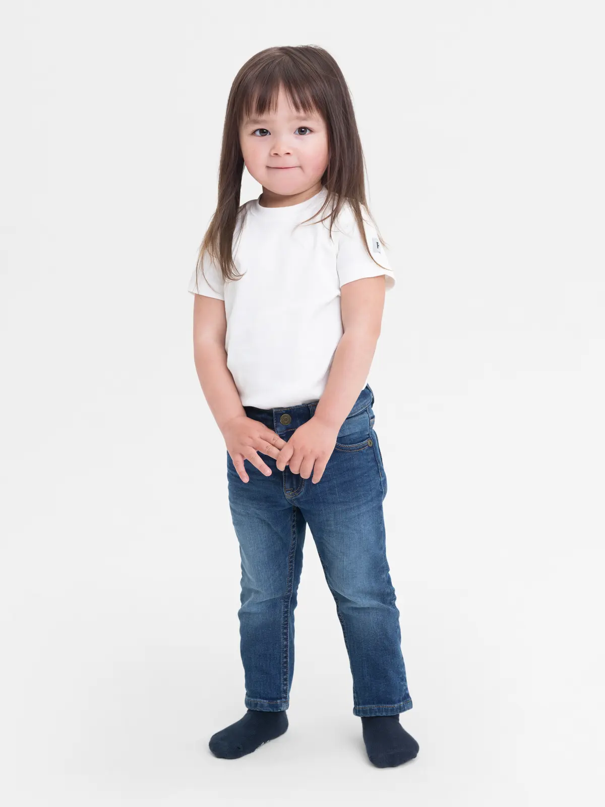 Polarn O. Pyret ROBIN Denim Slim fit - Blå denim