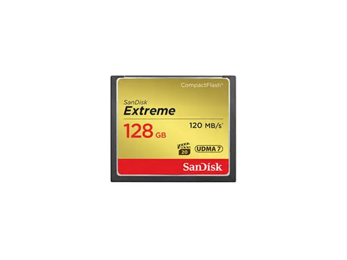 Minnekort Compact Flash 128GB Extreme 120MB/s