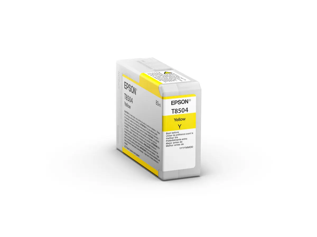 Blekkpatron Ultrachrome HD gul 80 ml T8504