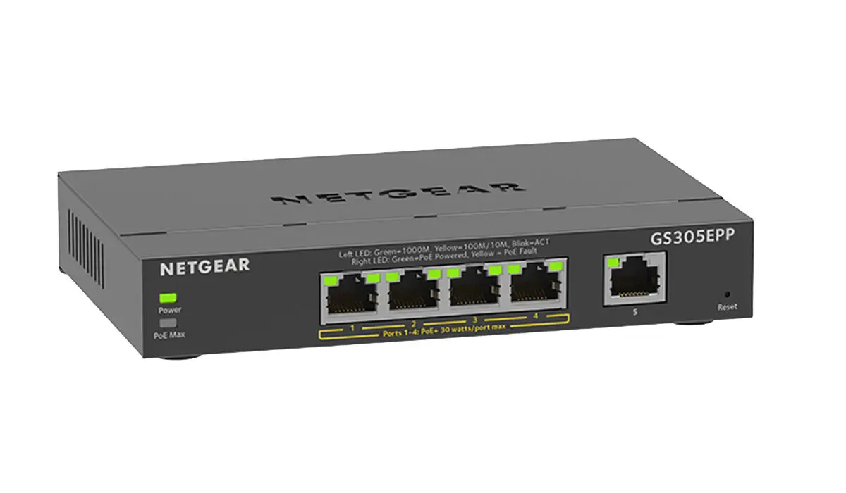 GS305EPP 5-Port Smart Managed Switch PoE+