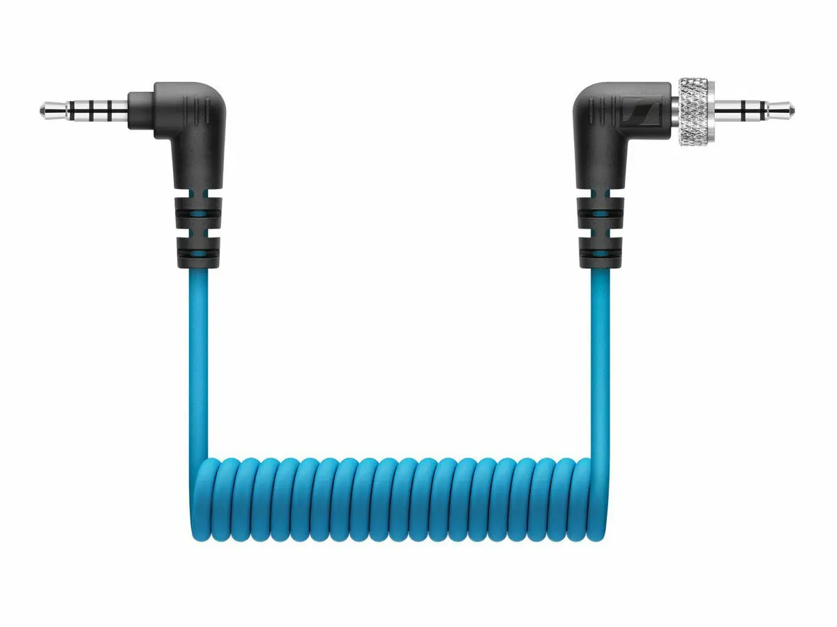 XSW-D Mobile Cable - Locking 3,5 mm TRS to 3,5mm TRRS Coiled