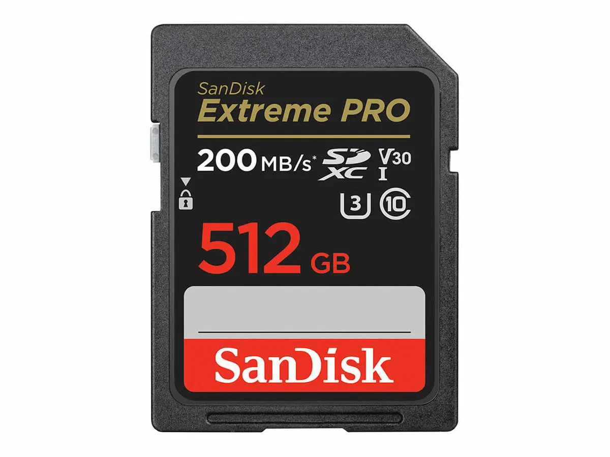 SDXC Extreme Pro 64GB 200MB/s UHS-I C10 V30 U3