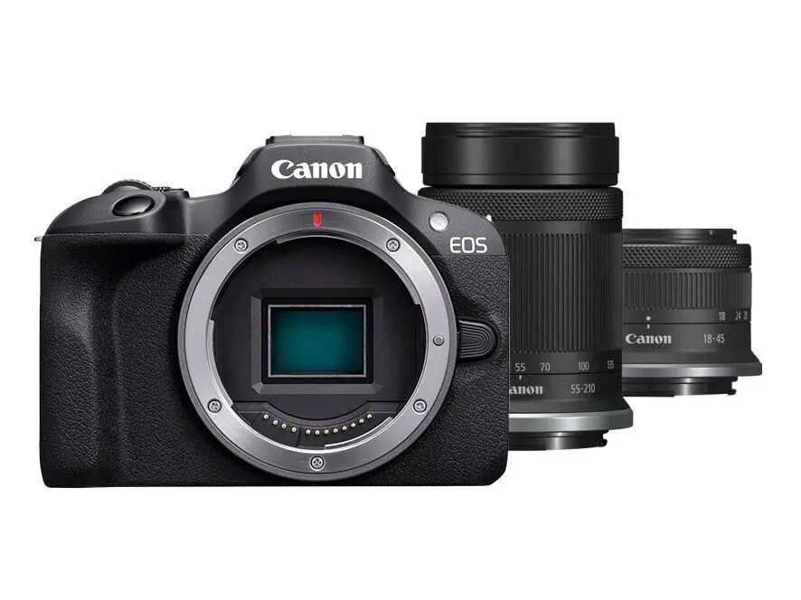 EOS R100 + 18-45mm f/4,5-6,3 IS STM +RF-S 55-210mm f/5-7,1 IS STM