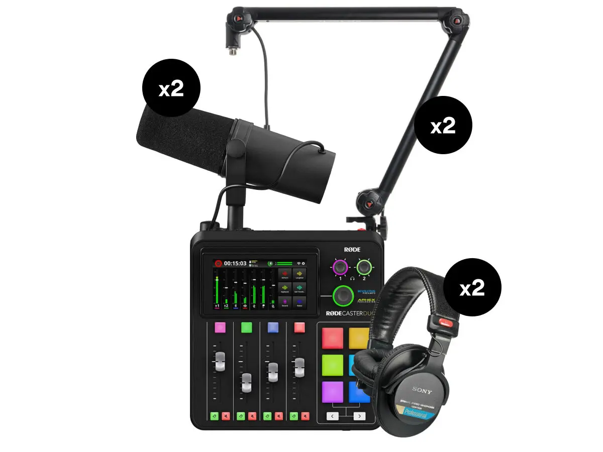 Røde RØDECaster DUO Podcast Kit Essential 2 Personer