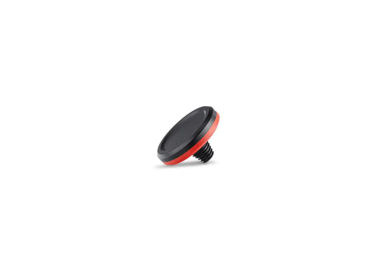 Soft Release Button, aluminium, black anodized finish (19671)