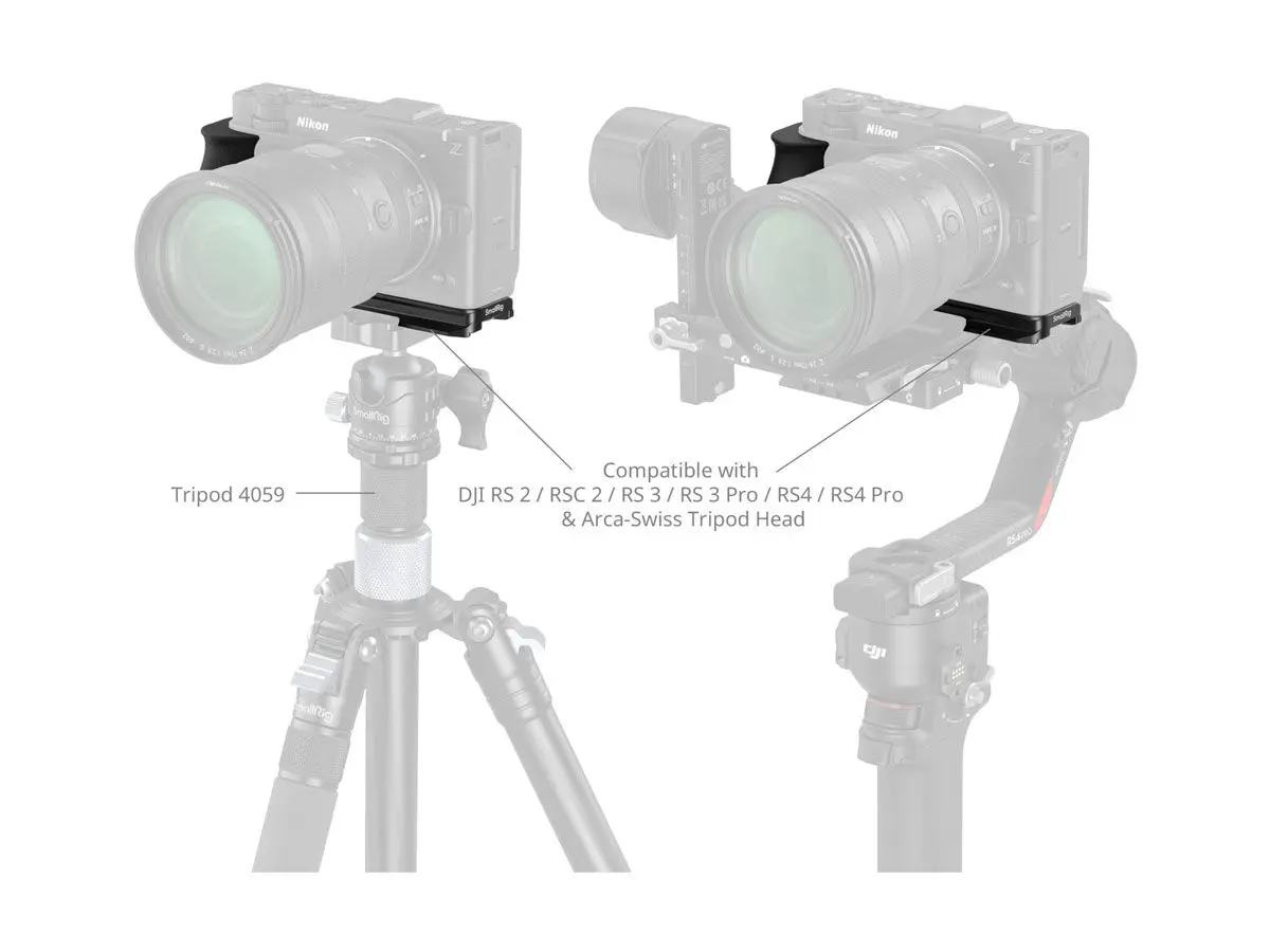 L-shaped grip for Nikon ZR