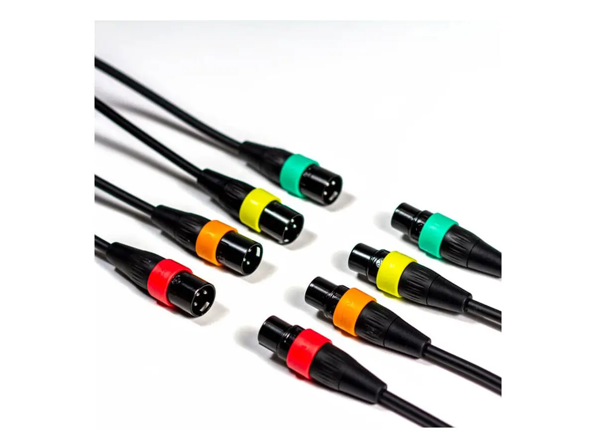 XLR-4c/CP XLR Mic Cables with Color ID Rings
