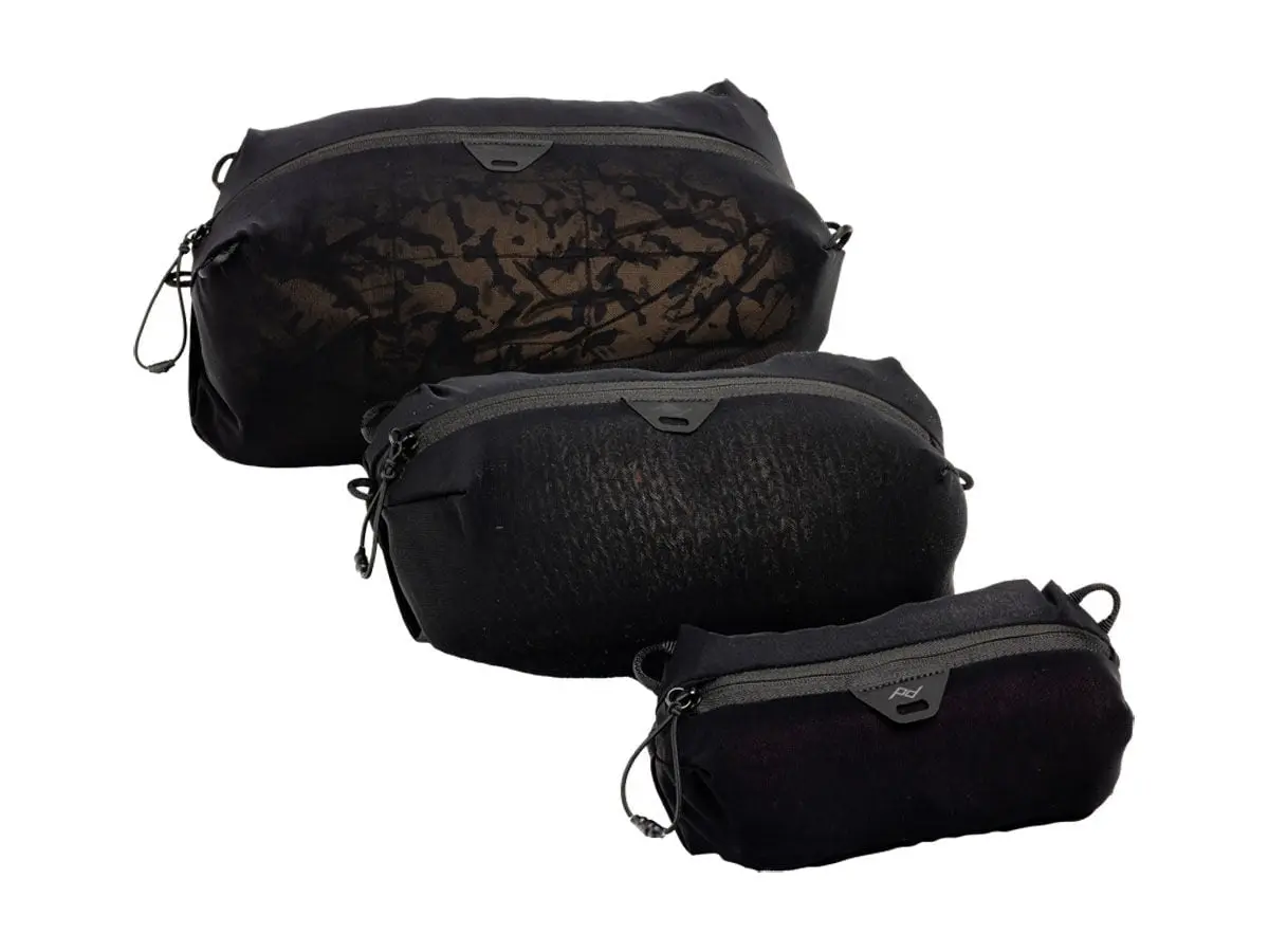 Ultralight Mesh Packing Cube BUNDLE XXS-XS-S Black