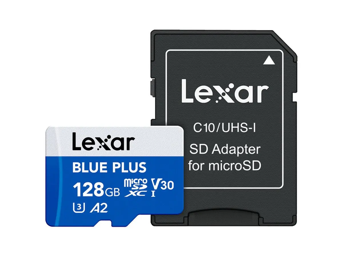 MicroSDXC Blue Plus UHS-I with adapter 170MB/s read C10/A2/V30