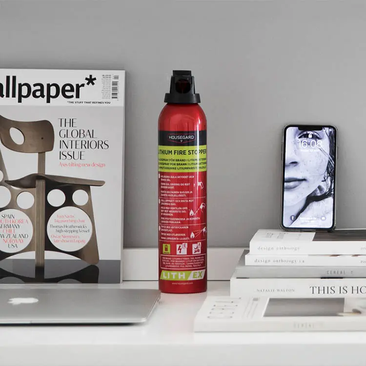 Slukkespray for litiumionbatterier