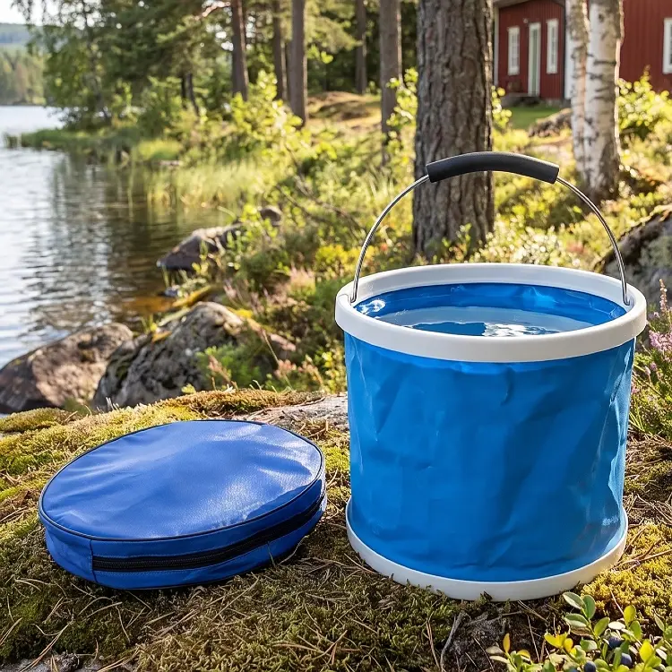 Sammenleggbar bøtte 10 L