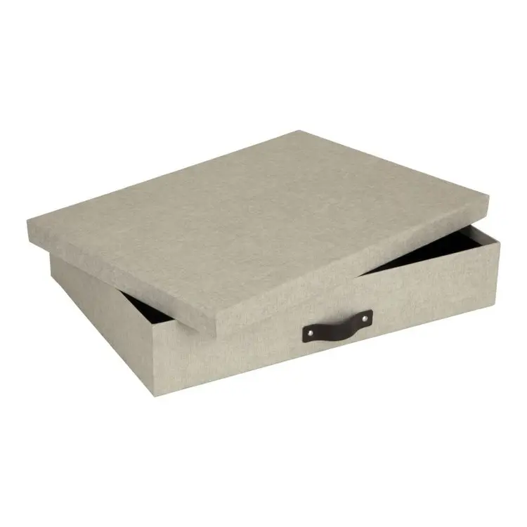Oppbevaringsboks A3, Sverker canvas, Bigso, Beige