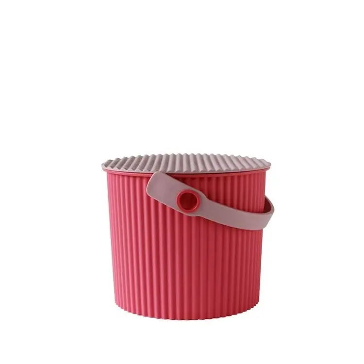 Bøtte med lokk 8L, Omnioutil, Cerise/Rosa