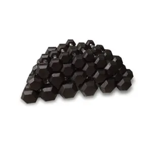 Manualsett Hex gummi, 6-par: 12.5 - 25 kg