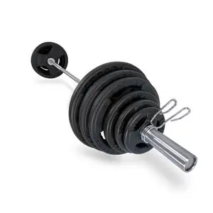 Olympisk Vektstangsett Tri-Grip 128 kg