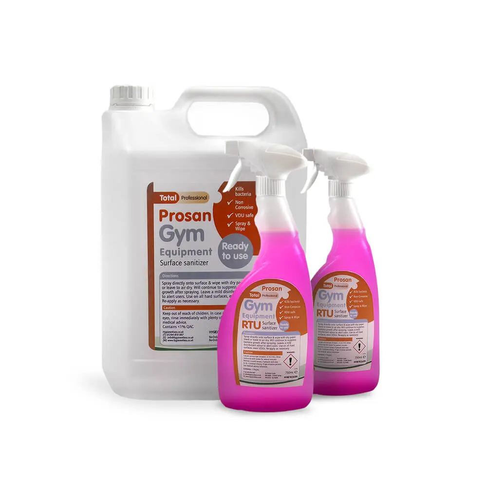 Gym Cleaner Package, 2 x 750ml + 5 liter