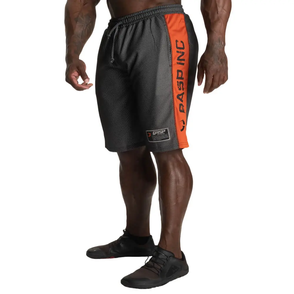 NO1 Mesh Shorts, black/flame, xlarge