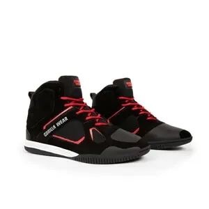 Troy High Tops, black/red, 45