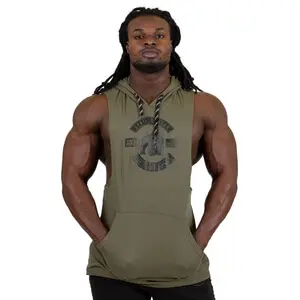 Lawrence Hooded Tank Top, army green, xxlarge