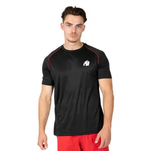 Performance Tee, black/red, medium