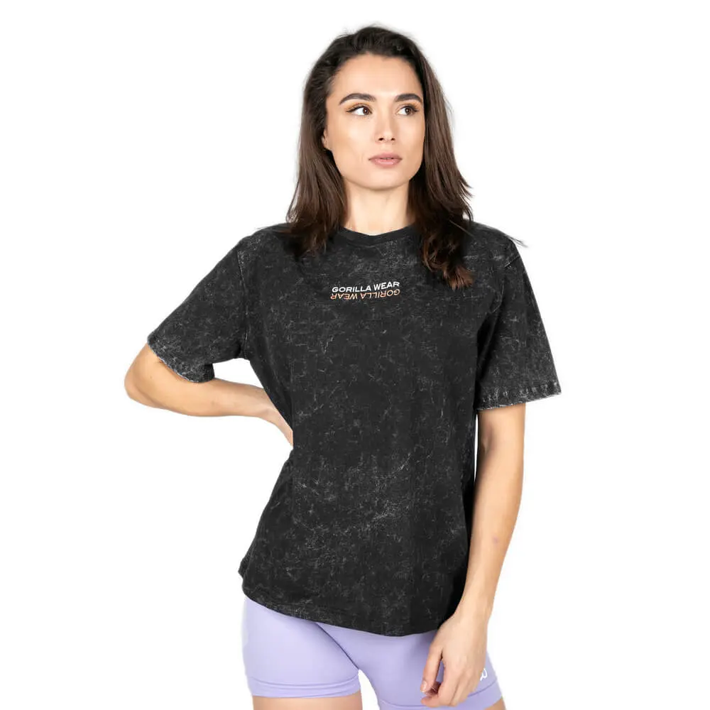 Medina Oversized T-Shirt, washed black, xlarge