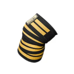 Knee Wraps, black/gold, 2 m