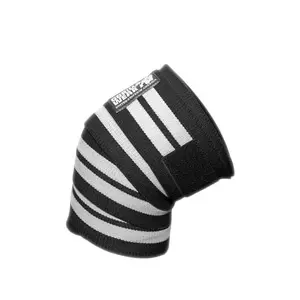 Knee Wraps, black/white, 2.5 m