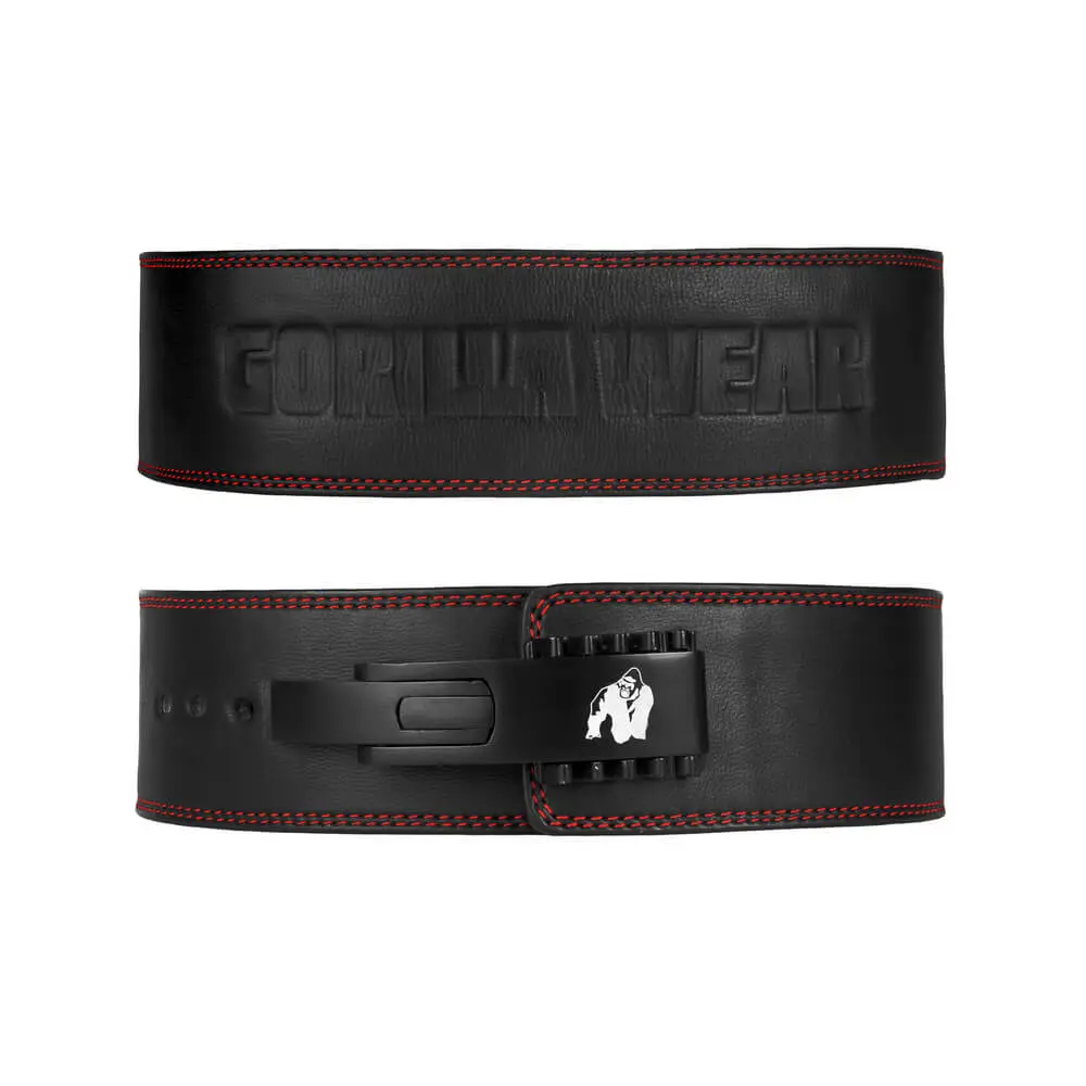 4 Inch Premium Lever Belt, black, small/medium