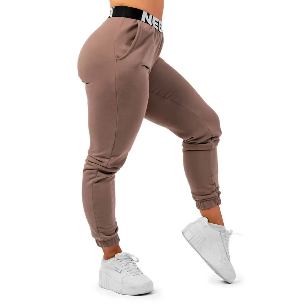 Iconic Mid-Waist Sweatpants, brown, medium