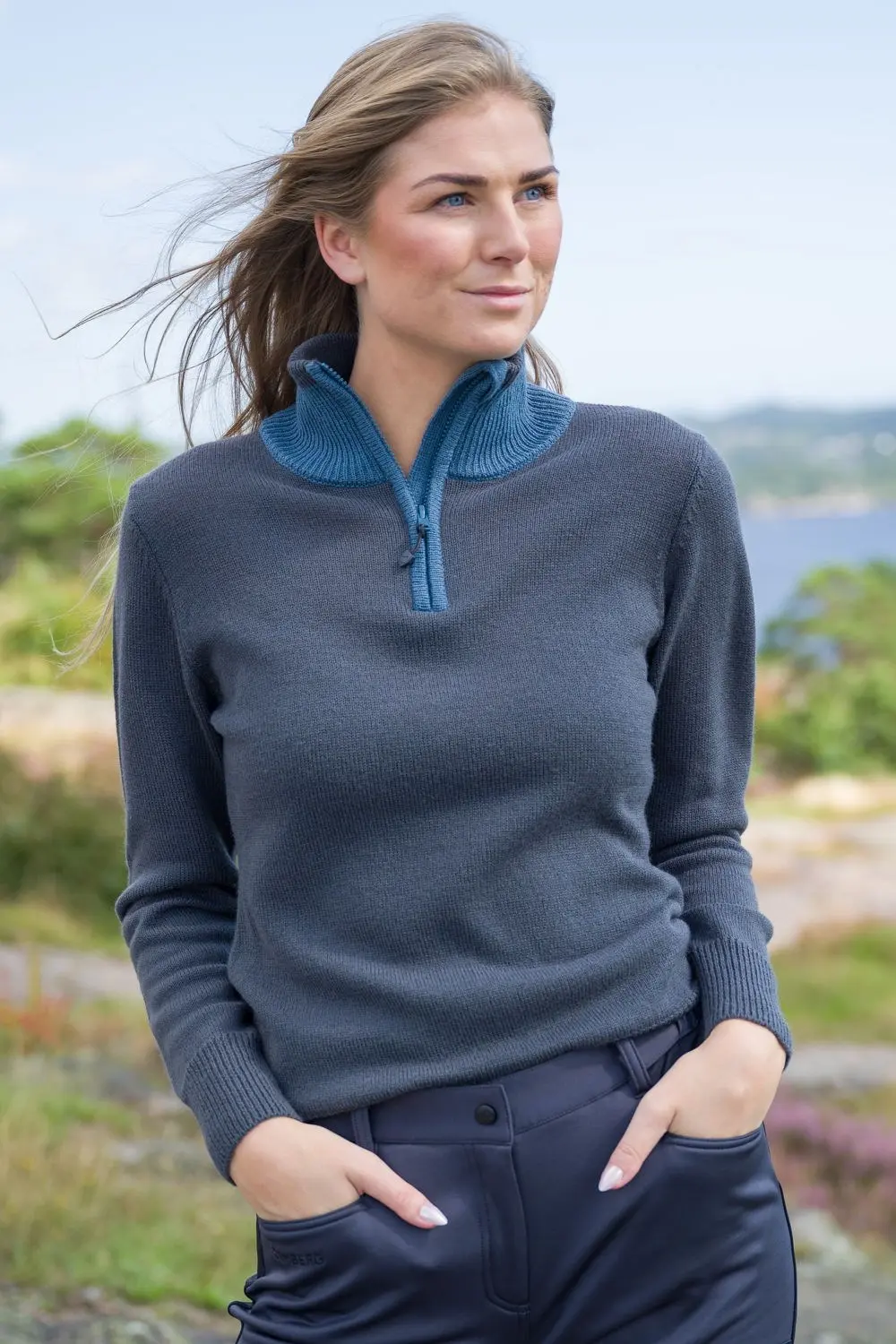 Marka Half Zip strikkegenser