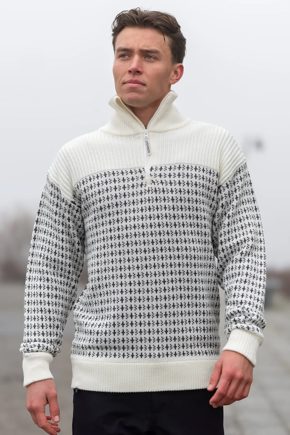 Tøttadalen Islender Half Zip strikkegenser