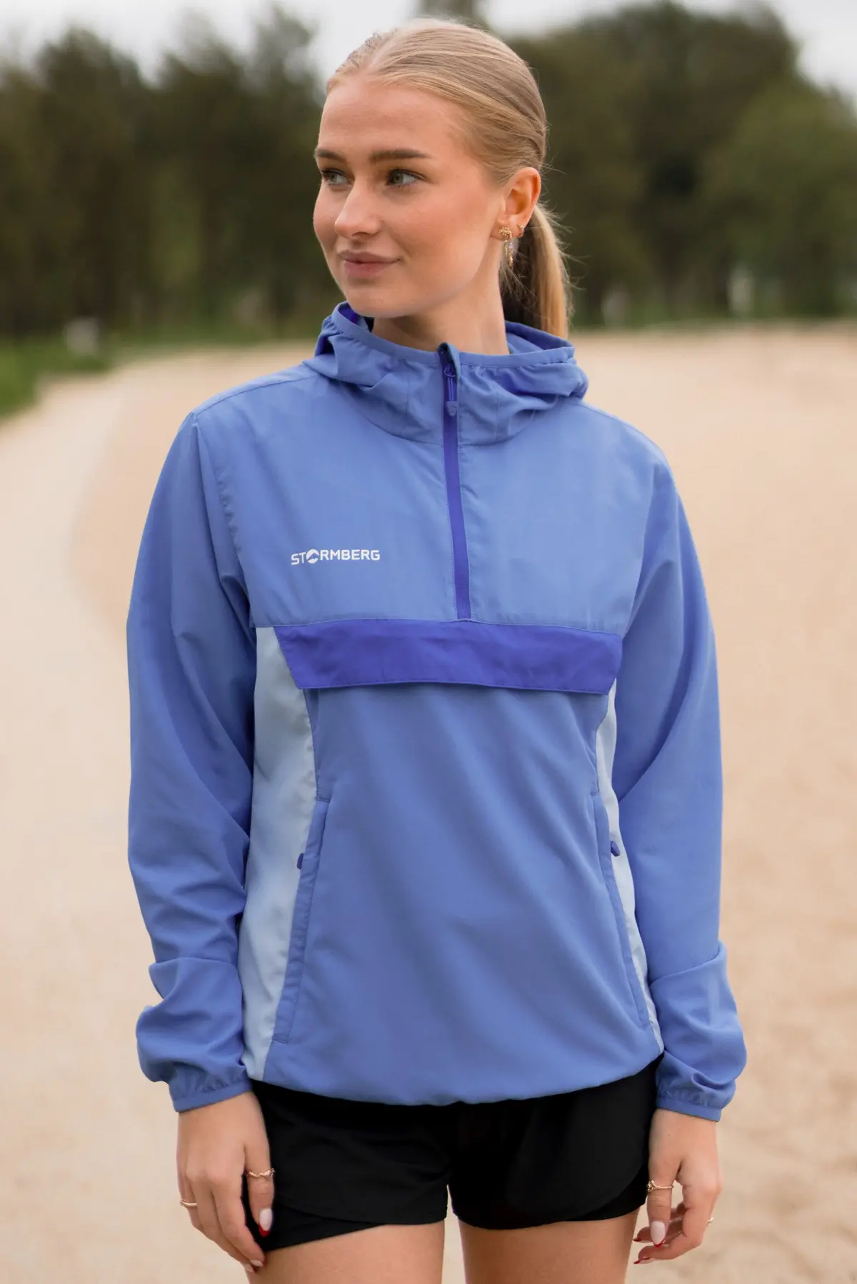 Vindestad packable anorakk