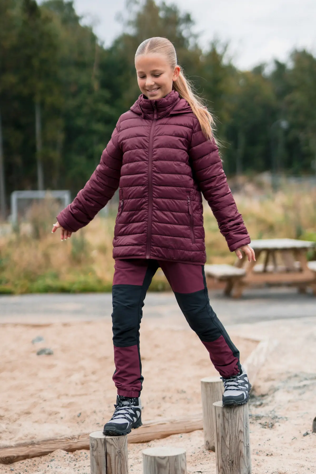 Folgelia jakke m/ hette barn 8-14