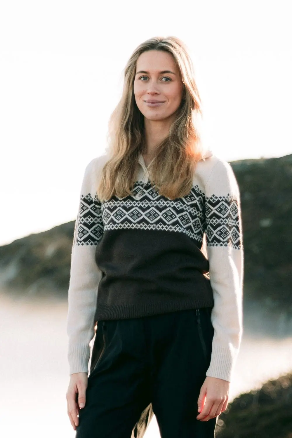 Hardanger Half Zip ullgenser