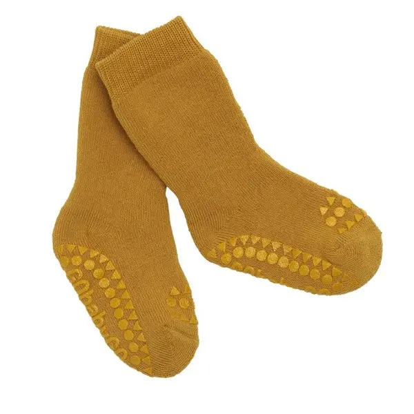 GoBabyGo Krabbesokker i Bomull, Mustard
