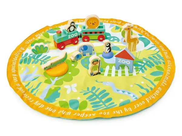 Tender Leaf Toys Leketeppe Safari Park Story Bag