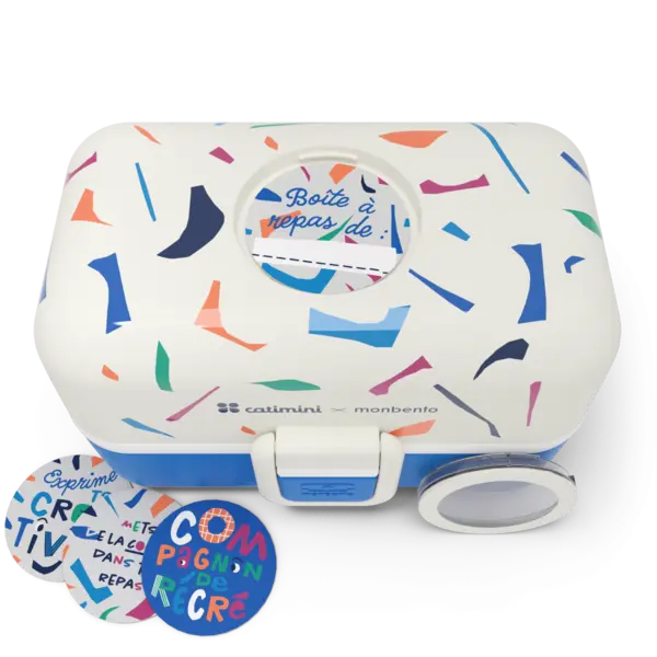 Monbento Matboks Tresor, Catimini blue Terrazzo
