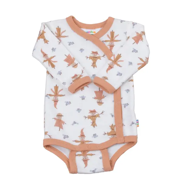 JOHA SCARECROW BODY Fold-Over I ULL/BAMBUS, Off White/ Peach