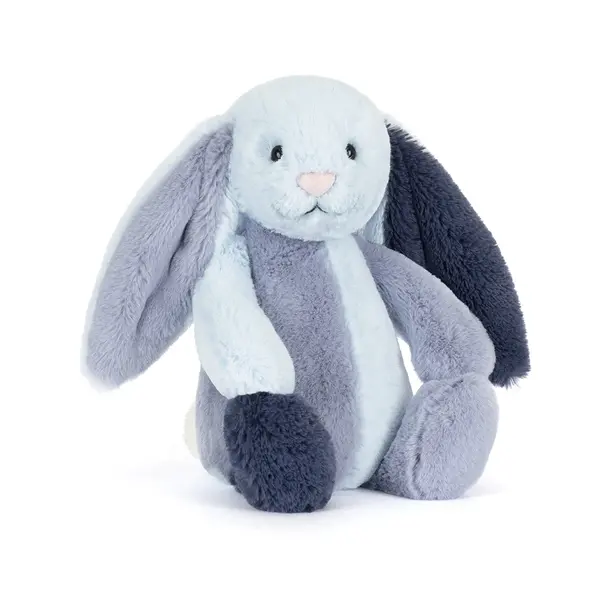 Jellycat Bashful Patchwork Blue Puddlesea Bunny
