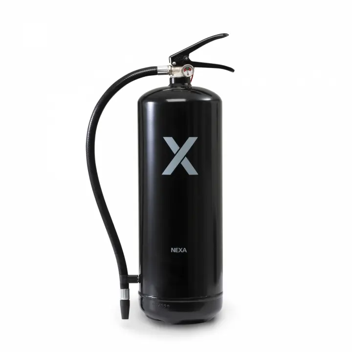 Nexa brannslukningsapparat, 6 kg ABC-pulver med veggbrakett (svart)